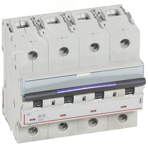 Выключатель автоматический DX3 50кА 10А 4П B (410121) - Legrand