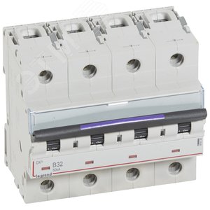 Выключатель автоматический DX3 50кА 32А 4П B (410125) - Legrand