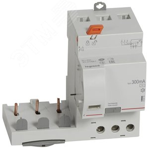 Блок дифференциальный DX3 40А 3П 300мА-АC (410474) - Legrand