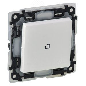 Valena LIFE IP44 Выключатель 10АХ 250В с подсветкой С лицевой панелью Белый (752161) - Legrand