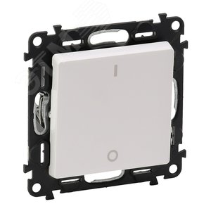 Valena LIFE Выключатель двухполюсный 16АХ 250В с лицевой панелью Винтовые зажимы Белый (752402)