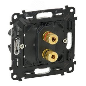 Valena IN MATIC Аудиорозетка с винтовыми зажимами банан Одиночная (753076) - Legrand