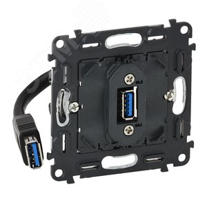 Valena INMATIC Розетка USB 3 0 с подключенным кабелем 15см и разьемом - Legrand