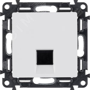 Valena LIFE Розетка информационная RJ45 категория 5е UTP с лицевой панелью белая (753440)