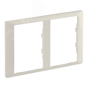 Valena LIFE Рамка 2 поста для двойных розеток слоновая кость (754232)