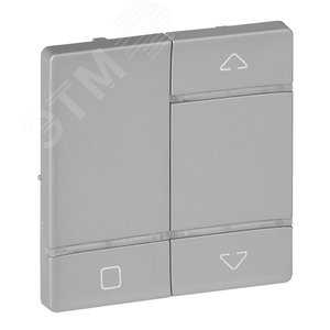 Valena LIFE MyHome Play Zigbee Лицевая панель для радиоприемного выключателя/для приводов жалюзи/рольставень алюминий - Legrand