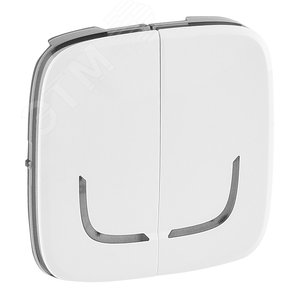 Valena ALLURE MyHome Play Zigbee  Лицевая панель для выключателя-радиоприемника 2-канального Белая - Legrand