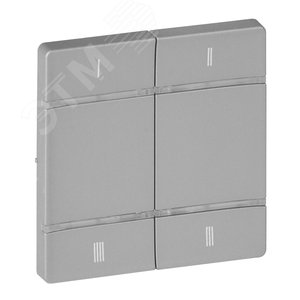 Valena LIFE MyHome Play Zigbee  Лицевая панель для 4-сценарного радиоуправляющего устройства Алюмини