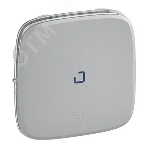 Valena ALLURE Лицевая панель для выключателя с выдержкой времени 2-канального Алюминий (755217)