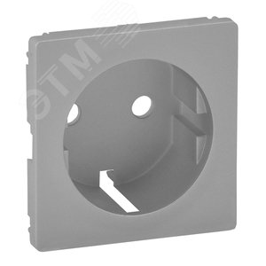 Valena LIFE Лицевая панель для силовой розетки 2К+З с зажимами 6кв мм Алюминий (755252)