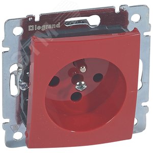 Розетка 2К+З фр КРАСН VLN (770090) - Legrand