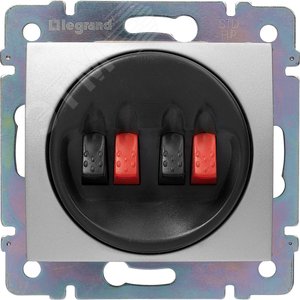 VALENA Розетка для динамика алюминий (770124)