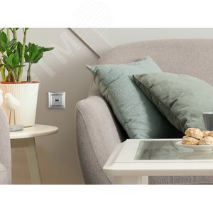VALENA Розетка HDMI алюминий - фото 3