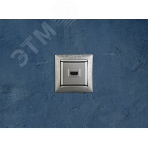 VALENA Розетка HDMI алюминий - фото 4