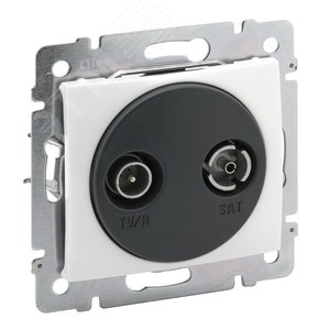VALENA Рамка x3 гориз (белый)/сер - Legrand