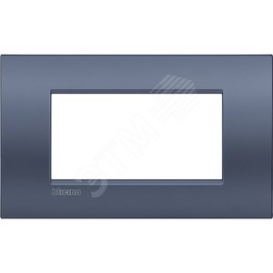 Livinglight. Рамка Air, итальянский стандарт 4 мод. Цвет 'Лунная ночь'