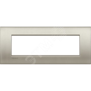 Livinglight. Рамка Air, итальянский стандарт 7 мод. Цвет ‘‘Матовый титан‘‘ (LNC4807TIS)