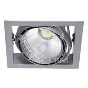 Светильник ДВО-43W 3000Лм 2700К с ПРА поворотный FIRST SINGLE LED серебро (10A16135) - Lival