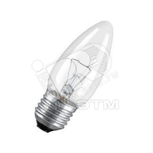 Лампа накаливания декоративная ДС 60вт B35 230в E27 (свеча) Osram (665973)