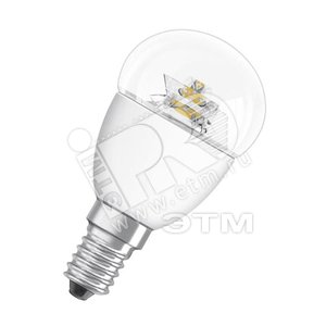 Лампа светодиодная LED 3.8вт CLP25 Е14 шар тепло-белая Osram (980373) - LEDVANCE