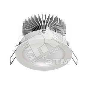 Светильник светодиодный ДВО-10w 220V 3000К IP20 90 град. круглый корпус белый (904088) - LEDVANCE