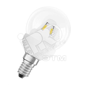 Лампа LED 2вт CLP15 Е14 шар, тепло-бел. Osram (911307) - LEDVANCE