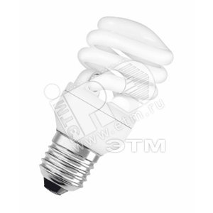 Лампа энергосберегающая КЛЛ 12/840 E14 D41х106 миниспираль Osram (916104) - LEDVANCE