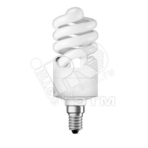 Лампа энергосберегающая КЛЛ 15/840 E14 D48х103 микроспираль Osram (917774) - LEDVANCE