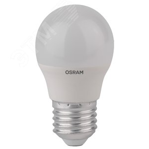 Лампа светодиодная LED 5.4Вт Е27 LS CLP40 теплый, матовая шар Osram (971646) 2