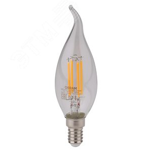 Лампа светодиодная LED SCL BA40 4W/827 230V CL FIL E14 470lm FS1 | 4058075055452 | Osram 2