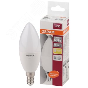 Лампа LED LS CLB 60 6.5W/830 220-240V FR E14 550lm 240* 15000h свеча | 4058075134171 | Osram