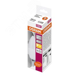 Лампа LED LS CLB 60 6.5W/830 220-240V FR E14 550lm 240* 15000h свеча | 4058075134171 | Osram 3