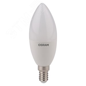 Лампа светодиодная LED 8Вт E14 CLB75 тепло-бел, матов.свеча OSRAM - фото 2