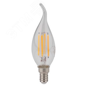 Лампа светодиодная LED 5Вт E14 CLB60 белый, Filament прозр.свеча на ветру OSRAM - фото 2