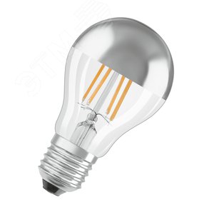 LED 6,5Вт Е27 2700K 650лм груша (замена 50Вт) FIL зеркальная CL A OSRAM Parathom - LEDVANCE