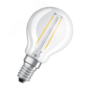 LED 2,5Вт E14 2700К 250лм шарик 230V CL (замена 25Вт) P FIL  OSRAM Parathom