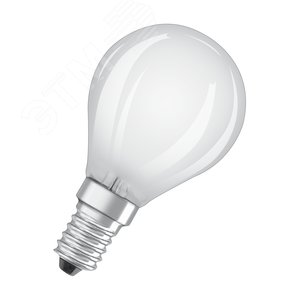 Лампа светодиодная филаментная LED 4Вт E14 2700К 470лм шарик 230V FR (замена 40Вт) P FIL  OSRAM Parathom - LEDVANCE