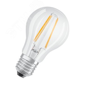 Лампа светодиодная филаментная диммируеммая LED 8Вт E27 2700К 806лм груша 230V CL (замена 60Вт) A FIL DIM OSRAM Parathom PRO - LEDVANCE