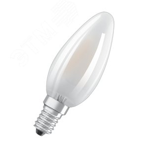 Лампа светодиодная LED 6,5W Е14 PARATHOM CLB GL FR (замена 60Вт) теплый белый свет,матовая Osram (4058075288423) - LEDVANCE