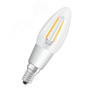 Лампа светодиодная LED 5Вт Е14 PARATHOM PRO CLB,филамент(замена 40Вт)диммир,теплый,прозр. Osram - LEDVANCE