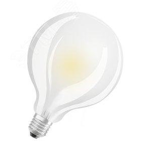 Лампа светодиодная LED 6,5W E27 PARATHOM CL GLOBE95 GL FR (замена 60Вт), теплый белый свет, матовая Osram - Osram