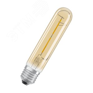 Лампа светодиодная LED 2,5W Е27 Vintage 1906 CL Tubular,филамент,GOL (замена 20Вт)теплый,золотистая Osram (4058075808171)