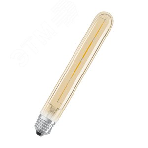 Лампа светодиодная LED 5W Е27 Vintage 1906 CL Tubular,филамент,GOLD (замена 35Вт)теплый, золотистая Osram (4058075808188)