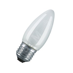 Лампа накаливания декоративная ДС 60вт B35 230в E27 матовая (свеча) Osram (411396) - Osram