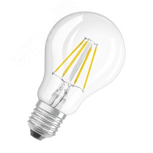 Лампа светодиодная LED 4,5Вт Е27 PARATHOM CLA,филамент(замена 40Вт) дим,теплый Osram