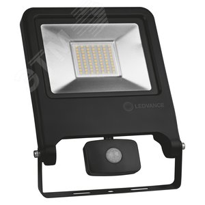 Светодиодный прожектор с датчиком ДО-50Вт 4000K 4500Лм IP65 черный FLOODLIGHT VALUE SENSOR 50 W 4000 K IP44 BK | 4058075268746 | Ledvance