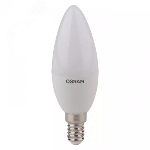 Лампа светодиодная LED 5,4Вт Е14 230В 3000К LS CLB 40 свеча | 4052899971608 | Osram 2