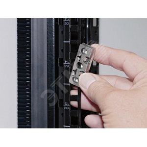 Фиксатор 19‘‘ 1U с контактированием М5 24шт,  DK (2090000) - RITTAL