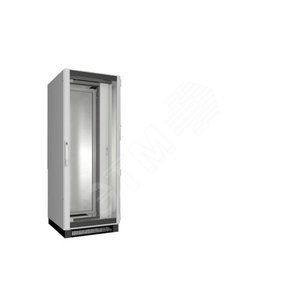 TS IT Шкаф 800x2100x800 40U с обзорной дверью и стальной стенкой 19` поворотная рама предсобранный - RITTAL