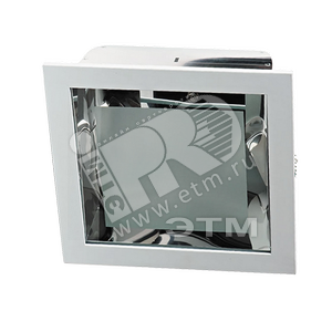 Светильник Presto 2x26w G24d-3,б/ПРА,серебр.,квадратный,ФВО,Vivoluce (Presto226S) - Vivo Luce!